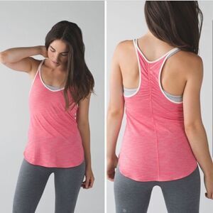 Lululemon What The Sport Singlet Tank Pink 6